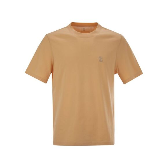 Brunello Cucinelli Other - Brunello Cucinelli Men Crew-Neck Cotton Jersey T-Shirt With Printed Logo